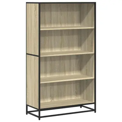 vidaXL Knjižna omara sonoma hrast 80,5x35x139 cm inženirski les