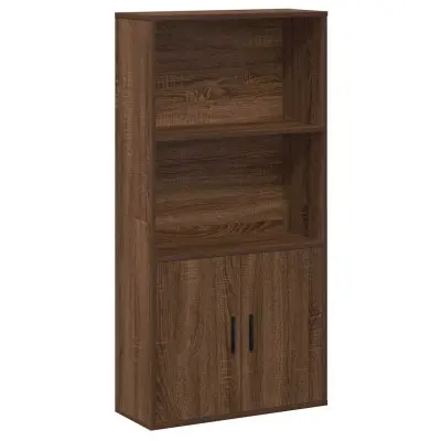 vidaXL Knjižna omara rjavi hrast 60x24x120 cm inženirski les