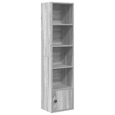 vidaXL Knjižna omara siva sonoma 31x24x127 cm inženirski les