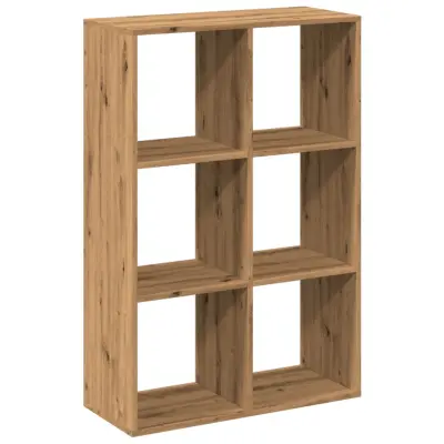vidaXL Pregrada s knjižno omaro artisan hrast 69,5x29x103,5cm inž. les