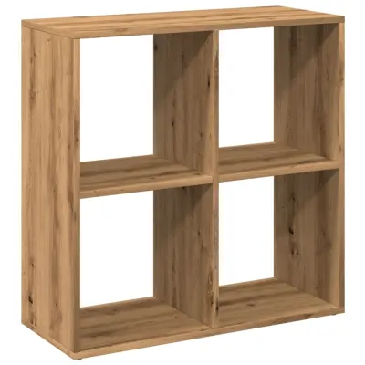 vidaXL Pregrada s knjižno omaro artisan hrast 69,5x29x69,5 cm inž. les
