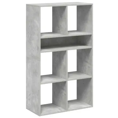 vidaXL Knjižna omara betonsko siva 66x31x112 cm inženirski les