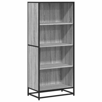 vidaXL Knjižna omara siva sonoma 60x35x139 cm inženirski les