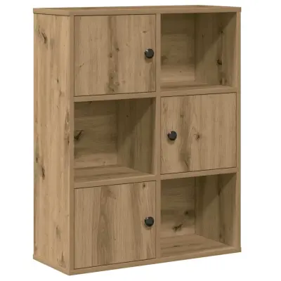 vidaXL Knjižna omara artisan hrast 60x24x76,5 cm inženirski les