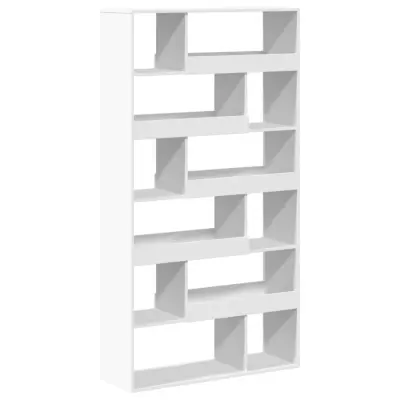 vidaXL Knjižna omara bela 100x33x187,5 cm inženirski les