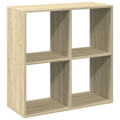vidaXL Pregrada s knjižno omaro sonoma hrast 69,5x29x69,5 cm inž. les