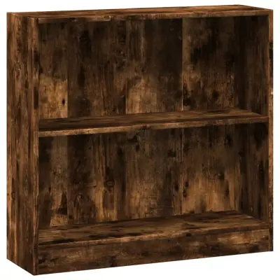 vidaXL Knjižna omara dimljeni hrast 80x24x76 cm inženirski les