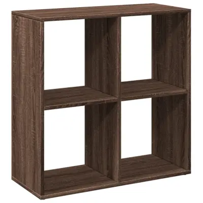 vidaXL Pregrada s knjižno omaro rjavi hrast 69,5x29x69,5 cm inž. les