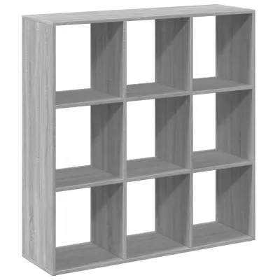 vidaXL Pregrada s knjižno omaro siva sonoma 102x29x103,5 cm inž. les