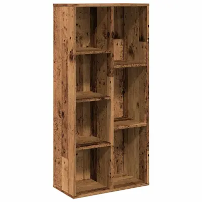 vidaXL Knjižna omara starinski les 50x25x104 cm