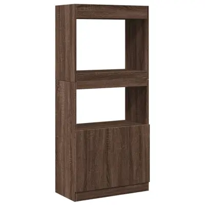 vidaXL Visoka omara rjavi hrast 63x33x140 cm inženirski les
