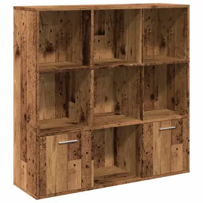 vidaXL Knjižna omara starinski les 98x29x97,5 cm inženirski les