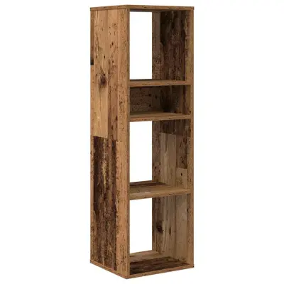 vidaXL Knjižna omara starinski les 34x31x112 cm inženirski les