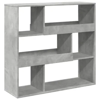 vidaXL Pregrada za prostor betonsko siva 100x33x94,5 cm inženirski les