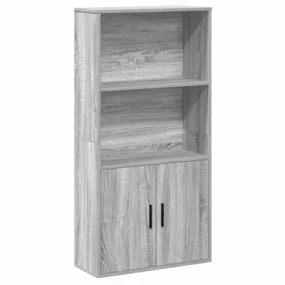 vidaXL Knjižna omara siva sonoma 60x24x120 cm inženirski les