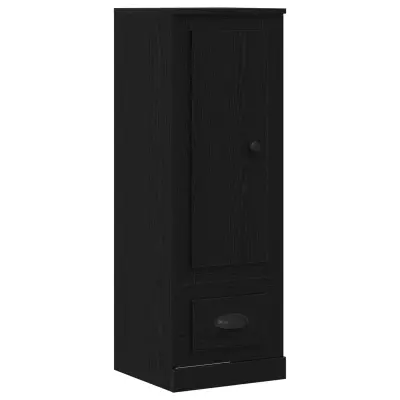vidaXL Visoki podstavek Črni hrast 36x35,5x103,5 cm Izdelan les