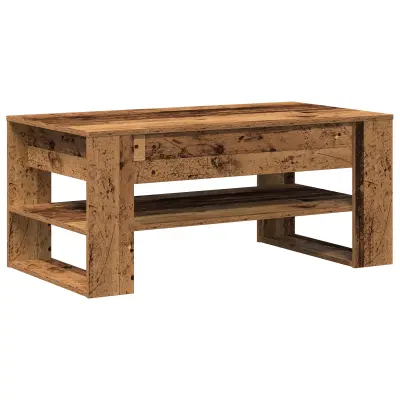vidaXL Kavni mizica Stara les 102x55x45 cm