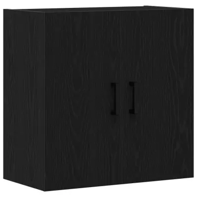 vidaXL Stenski kabinet Črni hrast 60x31x60 cm Inženirski les
