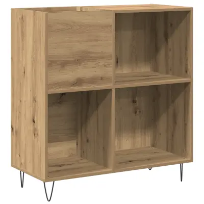 vidaXL Kabinet za zgoščenke Črni hrast 84,5x38x89 cm Izdelano iz lesa