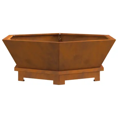 vidaXL Žar Hexagonal 75x75x28 cm Izjemna jeklo
