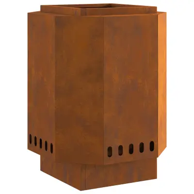 vidaXL Brezdimni ogenj 38x38x51 cm Obdelana jeklena