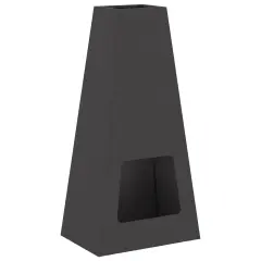 vidaXL Ognjišče Črna 50x35x100 cm Jeklo