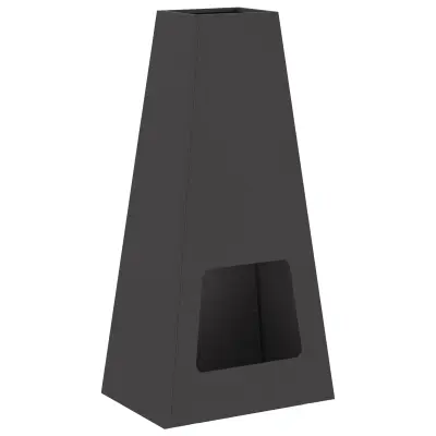 vidaXL Ognjišče Črna 50x35x100 cm Jeklo