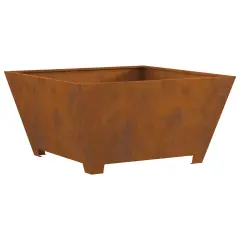 vidaXL Ognjišče Kvadratno 80x80x40 cm Iz Nerjavečega Jekla