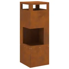 vidaXL Ognjišče Kvadrat 35x35x100 cm Odpornost na vremenske vplive