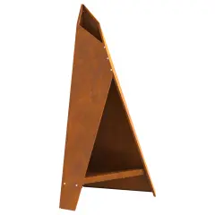 vidaXL nosilec za ogenj piramidna črna 58x36x100 cm jeklo