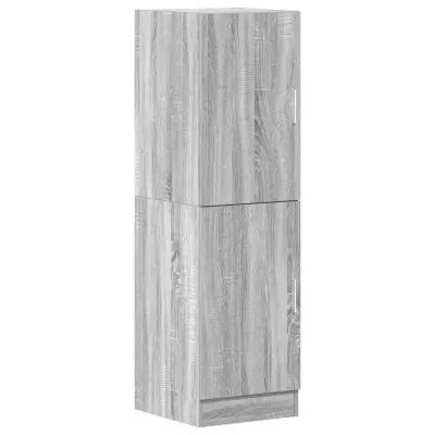 vidaXL Kuhinjska omarica siva sonoma 38x41,5x131,5 cm inž. les