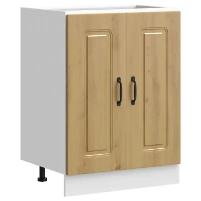 vidaXL Osnovna omarica za umivalnik Kalmar artisan hrast 60x46x81,5cm
