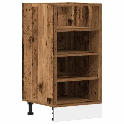 vidaXL Spodnja omarica “Riga” Old Wood 40x44,5x81,5 cm Inženirski les