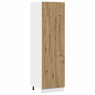 vidaXL Omara za hladilnik “Lyon” artisan hrast 60x57x207 cm