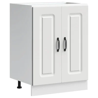vidaXL Osnovna omarica za umivalnik Kalmar bela 60x46x81,5 cm