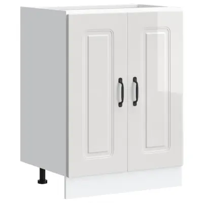 vidaXL Osnovna omarica za umivalnik Kalmar bela 60x46x81,5 cm