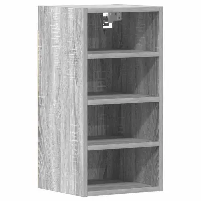 vidaXL Viseča omarica “Riga” Grey Sonoma 30x29,5x60 cm