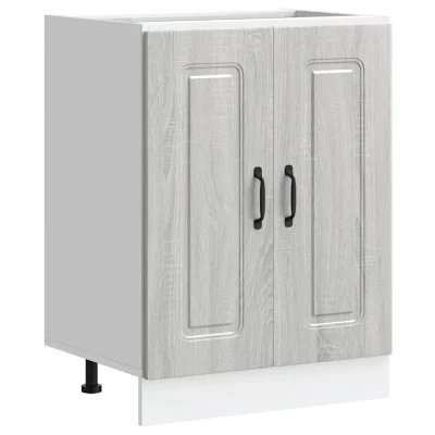 vidaXL Osnovna omarica za umivalnik Kalmar siva sonoma 60x46x81,5 cm
