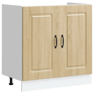 vidaXL Osnovna omarica za umivalnik Kalmar sonoma hrast 80x46x81,5 cm