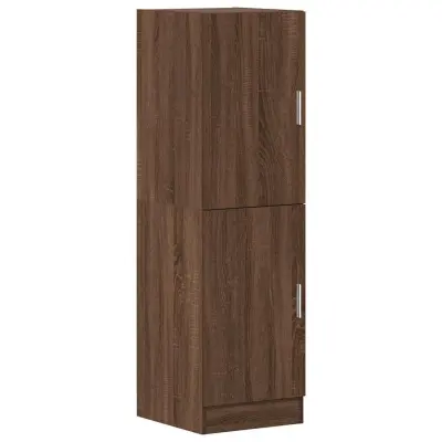 vidaXL Kuhinjska omarica rjav hrast 38x41,5x131,5 cm inž. les