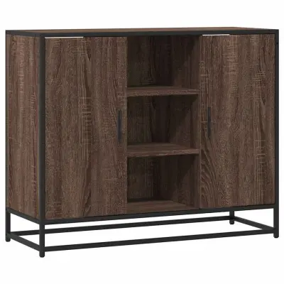 vidaXL Komoda rjav hrast 92x35x76 cm inženirski les