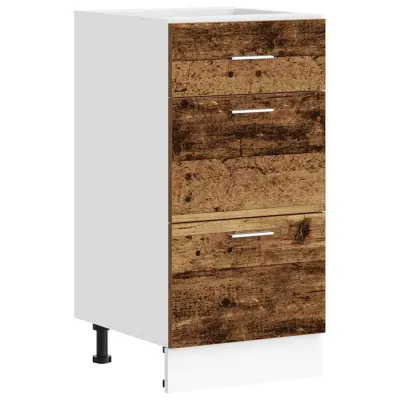 vidaXL Spodnja omarica “Lyon” Old Wood 40x46x81,5 cm Inženirski les