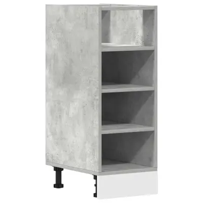 vidaXL Spodnja omarica “Riga” betonsko siv 30x44,5x81,5cm