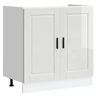 vidaXL Osnovna omarica za umivalnik Porto bela 80x46x81,5 cm
