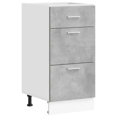 vidaXL Spodnja omarica “Lyon” Beton Grey 40x46x81,5 cm Inženirski les