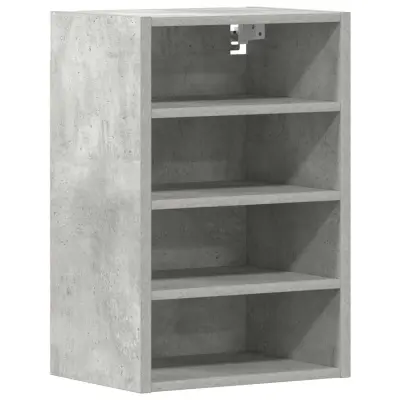 vidaXL Viseča omarica “Riga” Betonsko siva 40x29,5x60 cm