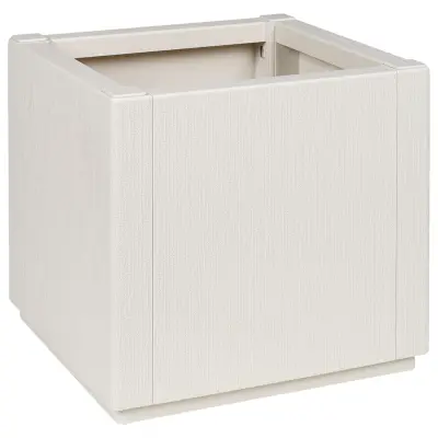 vidaXL Vrtna Sotra Bela 36x36x35 cm PP
