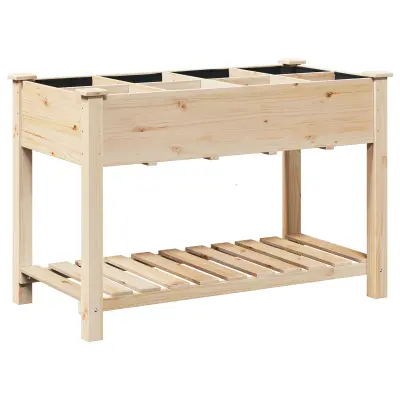 vidaXL Vrtni cvetlični lonček z mrežami 115x59x76 cm Trden bor