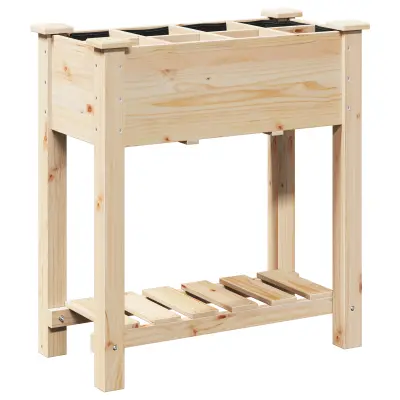 vidaXL Vrtni žardinjera s mrežami 71x37x76 cm Trden bor
