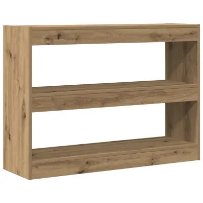 vidaXL Knjiga/Prostoru Deli - Artisan Hrast - 100x30x72 cm - Izdelano iz inženirskega lesa